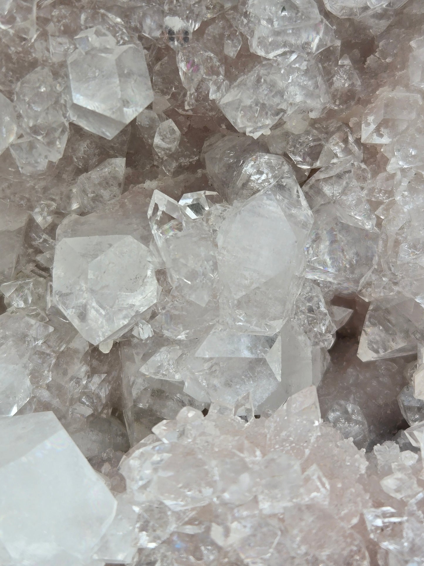 Pink Chalcedony With Diamond Apophyllite