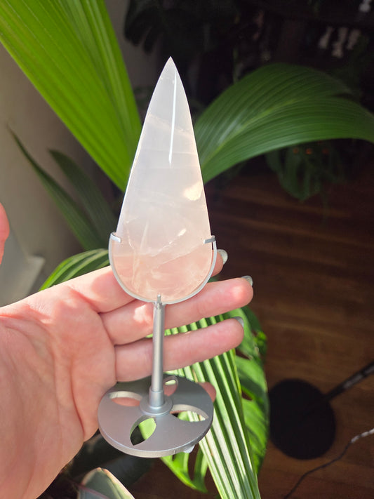 Rose Quartz Tear Drop