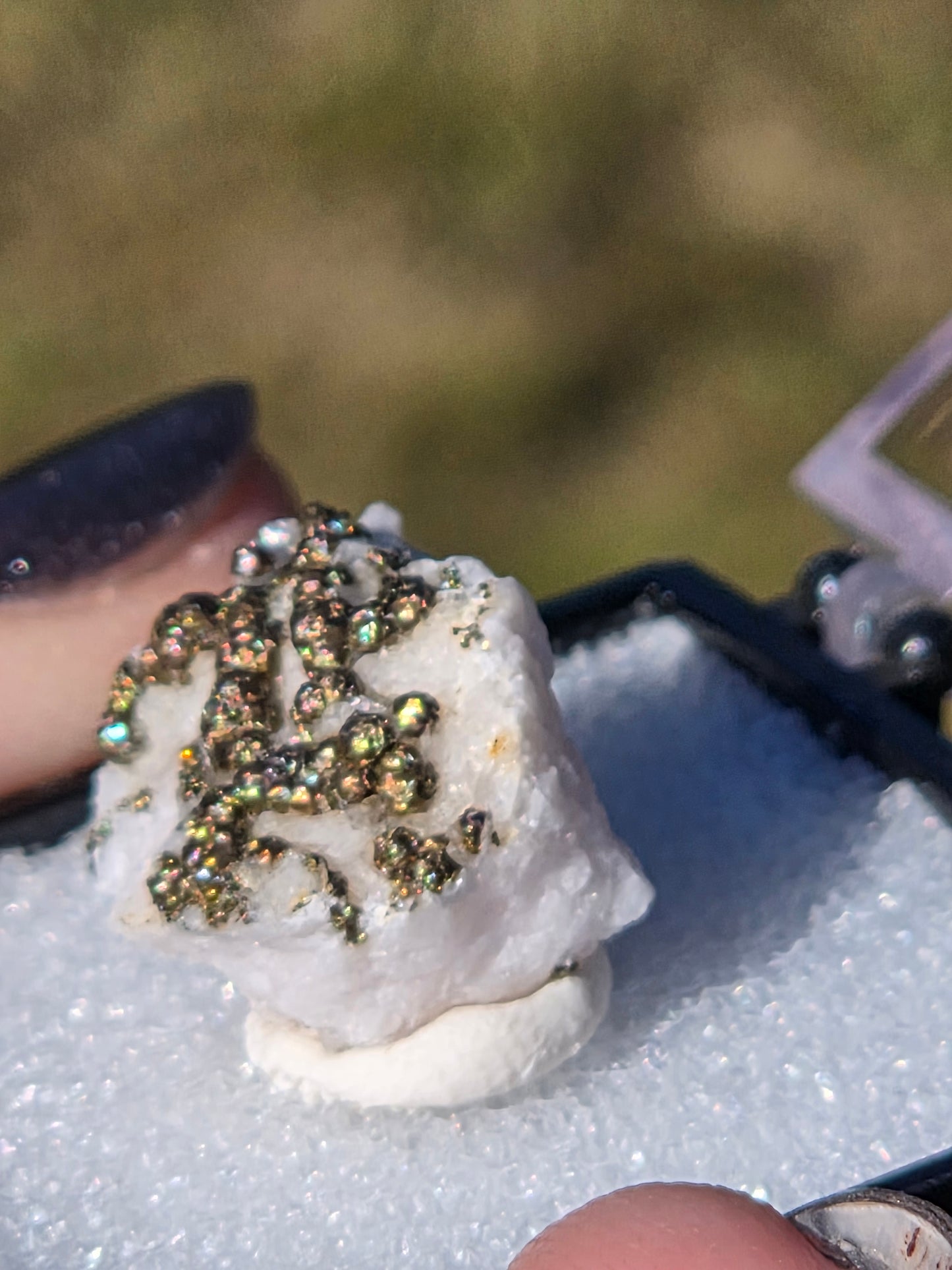 Calcite/ Pyrite from China Perky Box