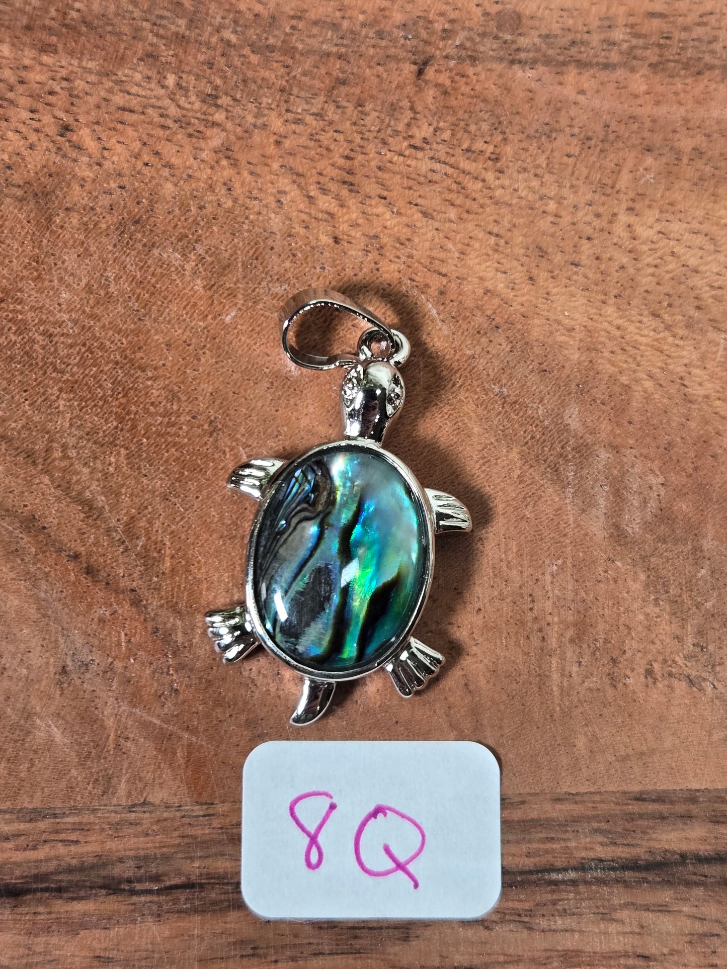 Abalone Shell Turtle Pendant