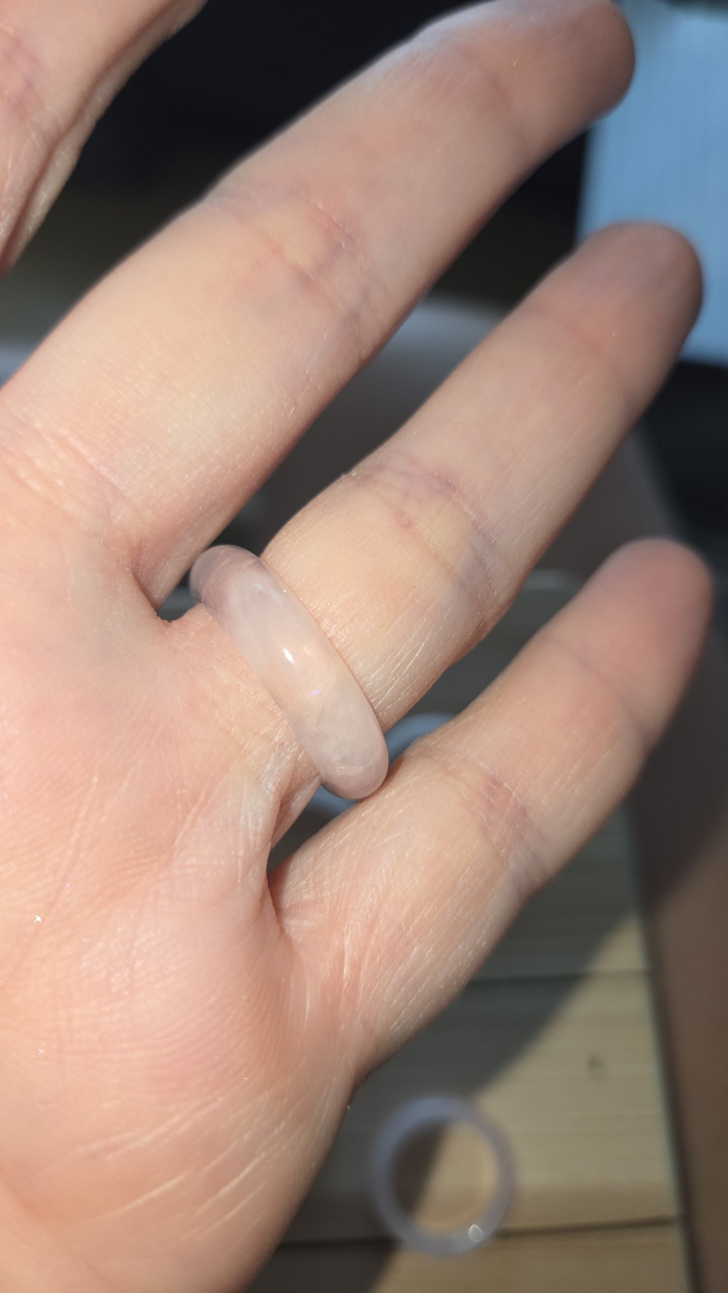 Rose Quartz Ring / Sphere Holder