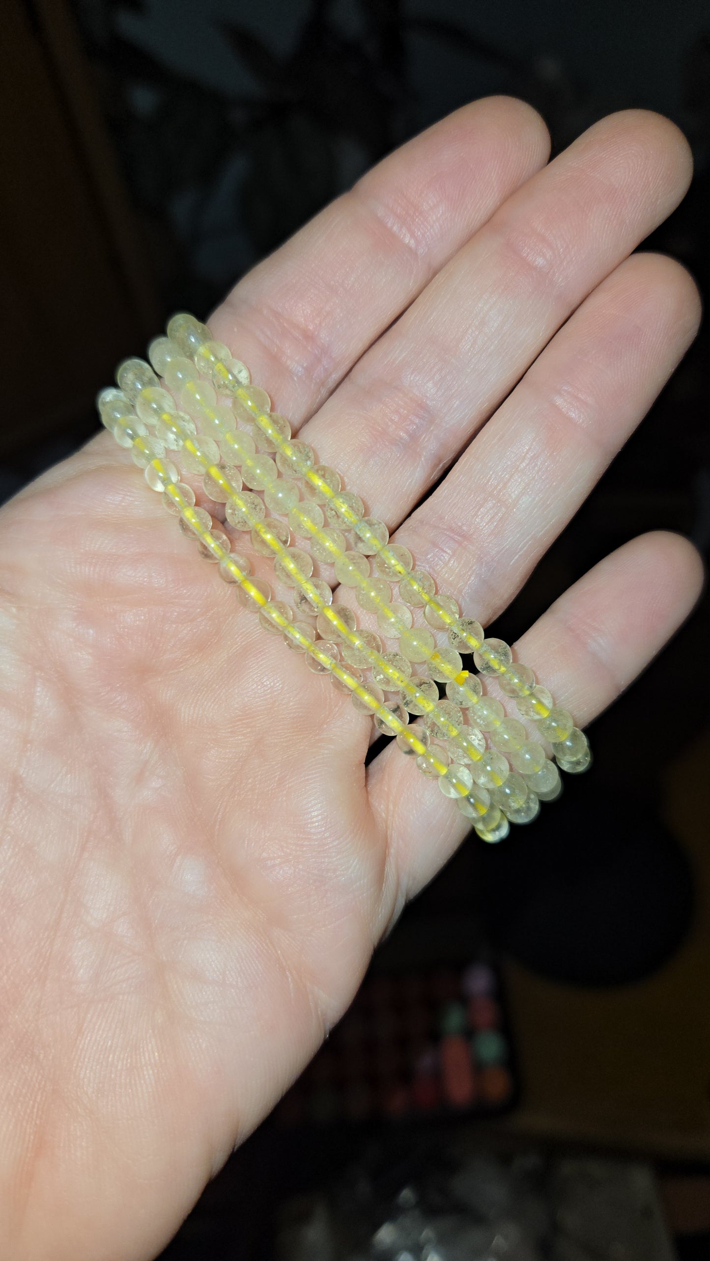 Libyan Desert Glass Braclet 6mm