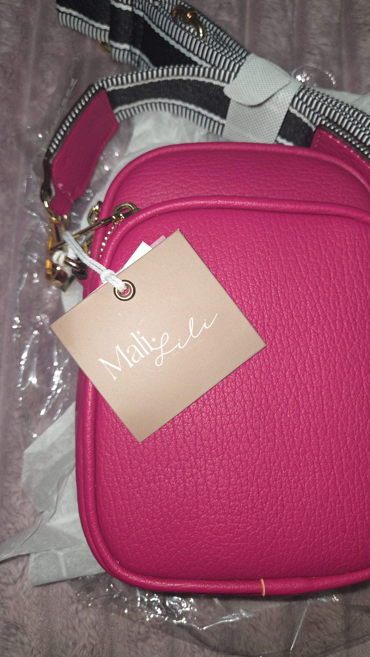 Mali +Lili Kelly Hot Pink Crossbody