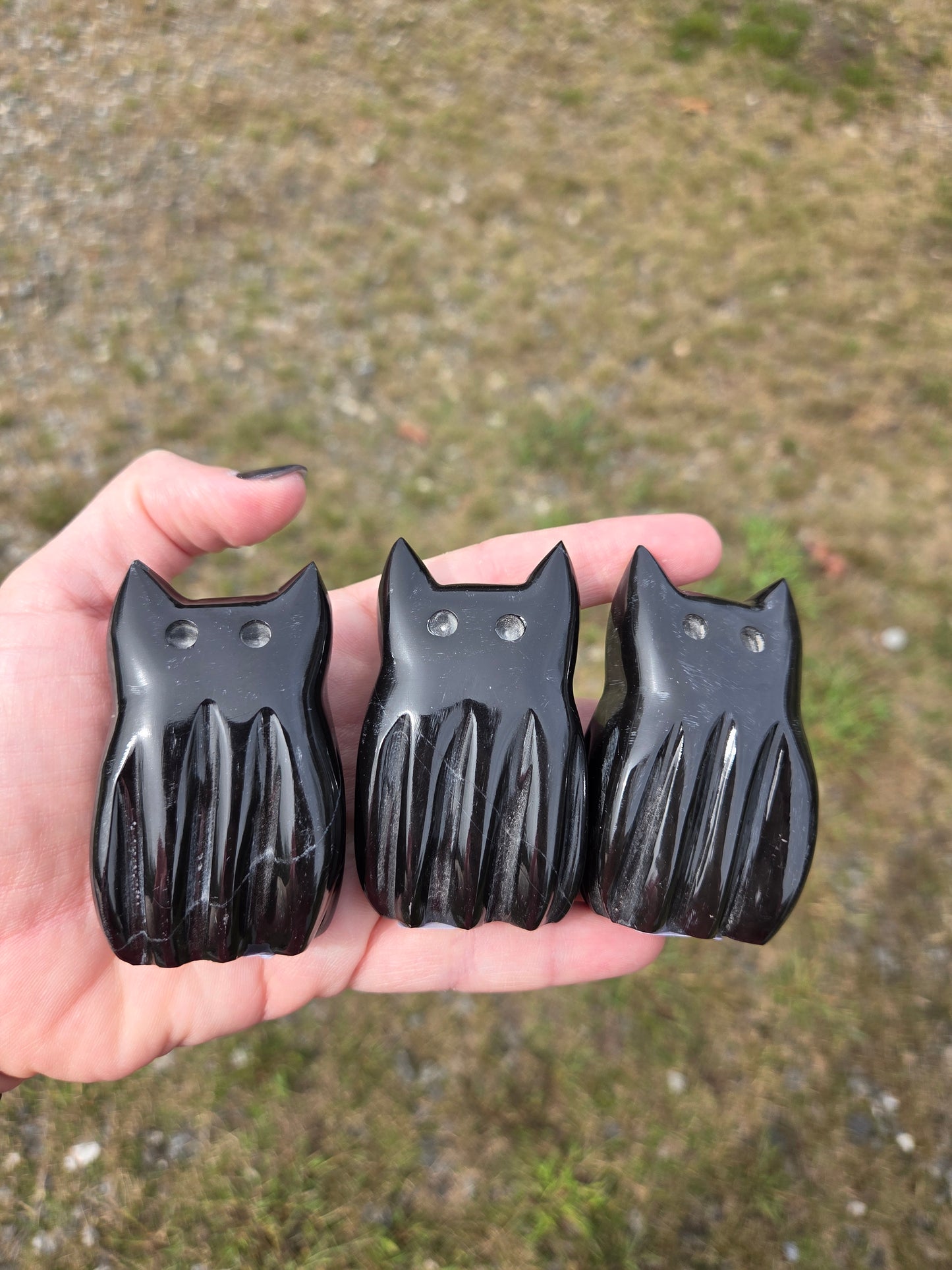 Black Marble Ghost Kitty