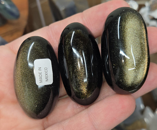 Gold Sheen Obsidian Shiva