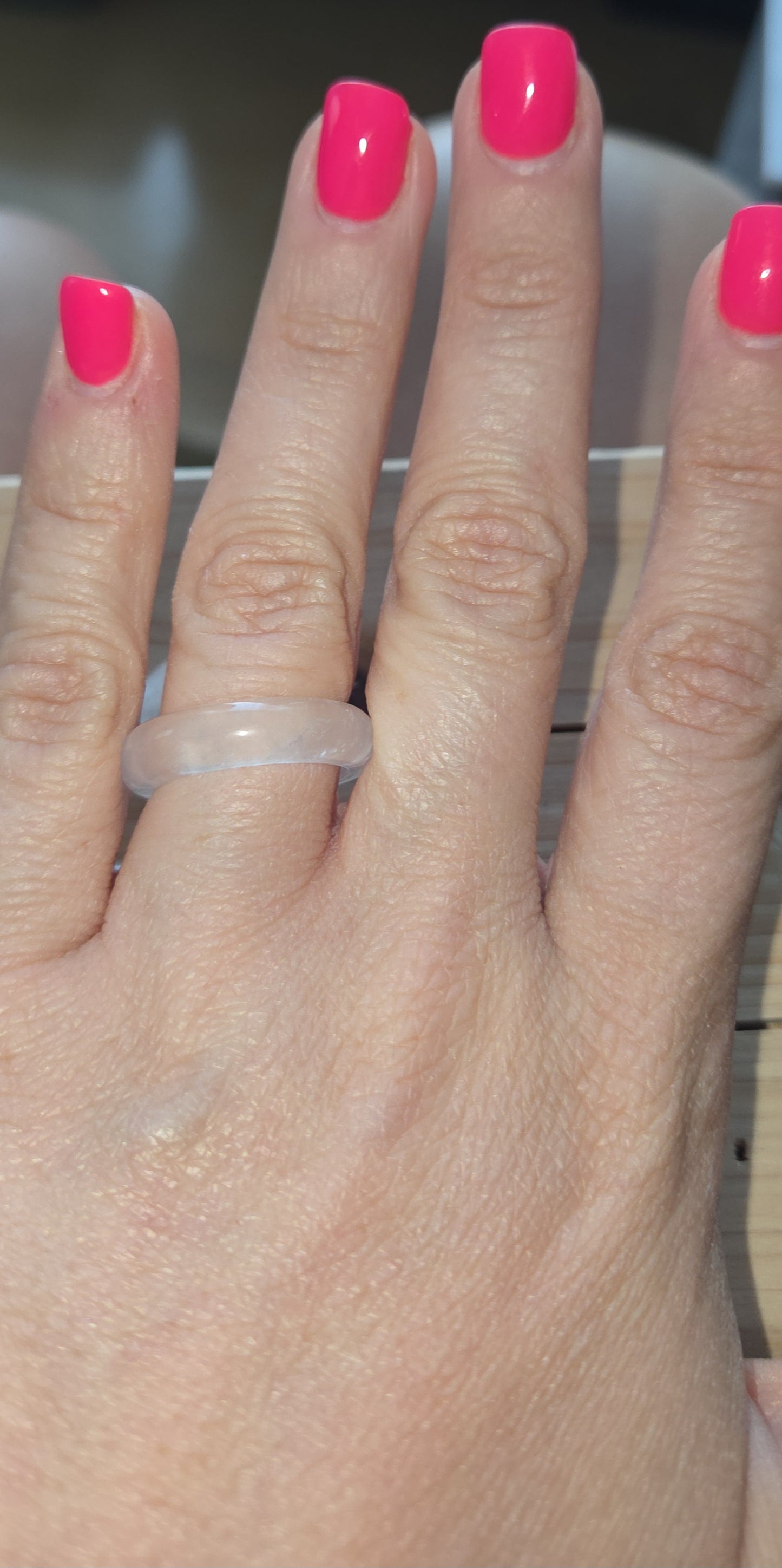Clear Quartz Ring/ Sphere Holder