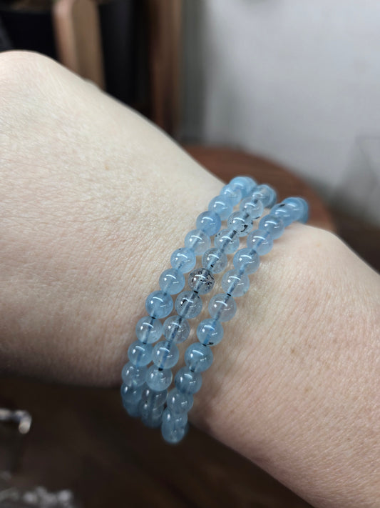 Aquamarine Braclet 5.5 mm