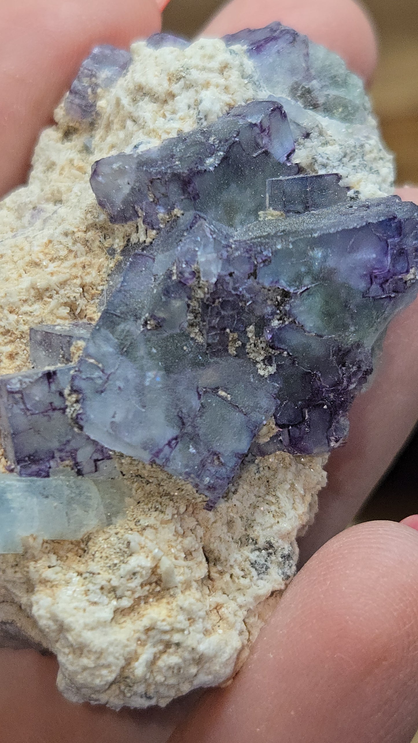 Fluorite and Aquamarine