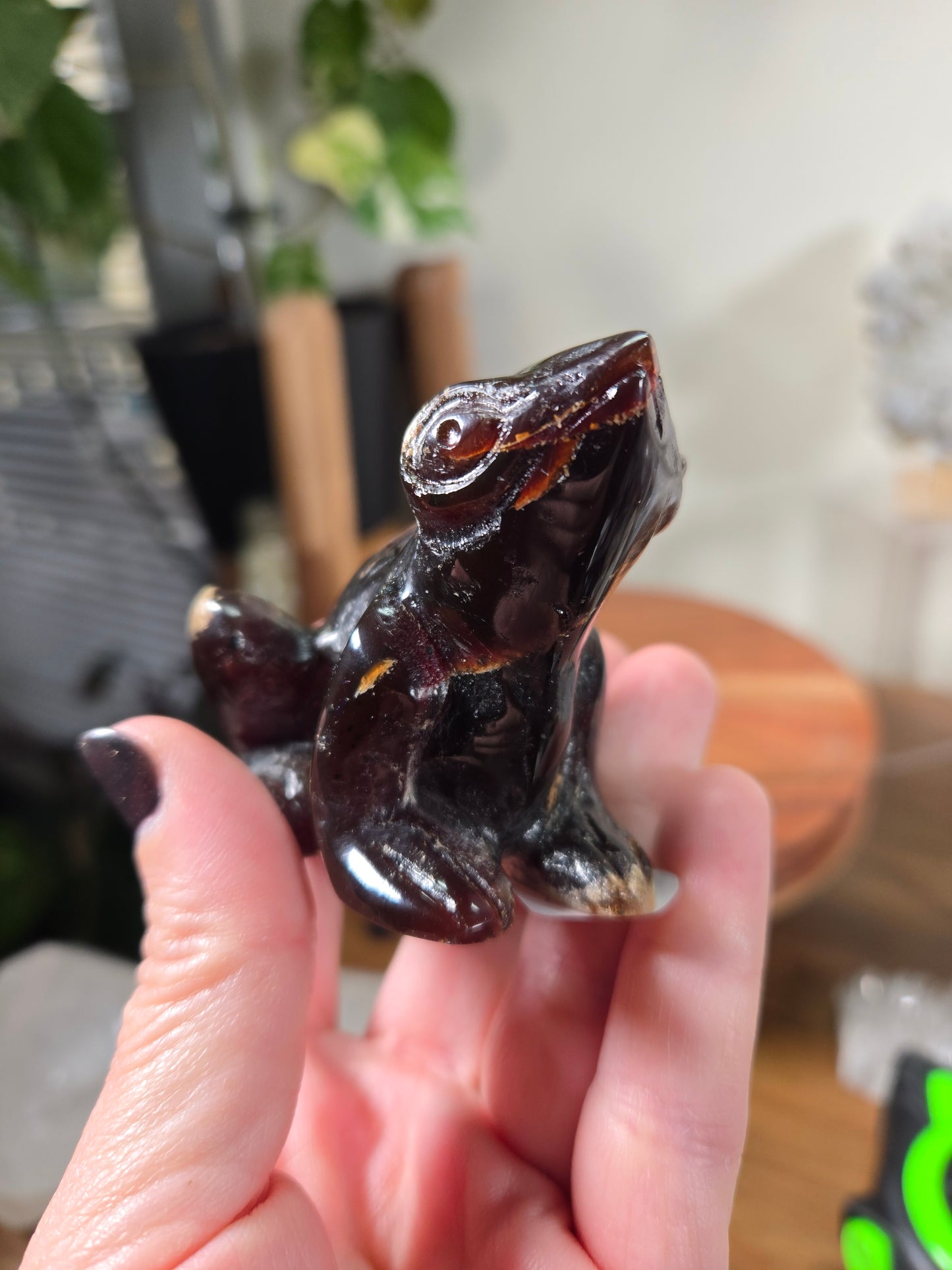 Custom Carved Frogs