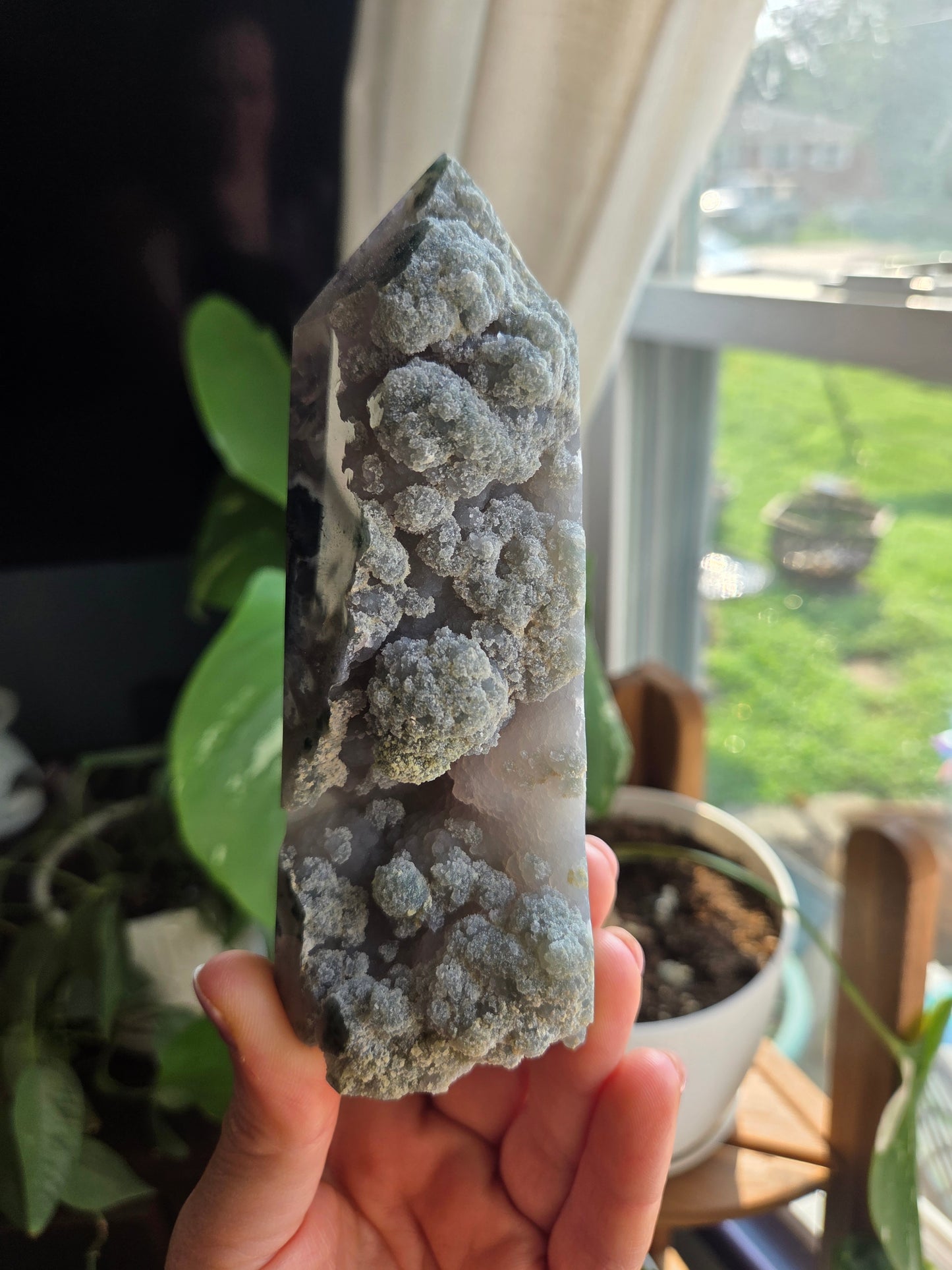 Moss with Amethyst Tower