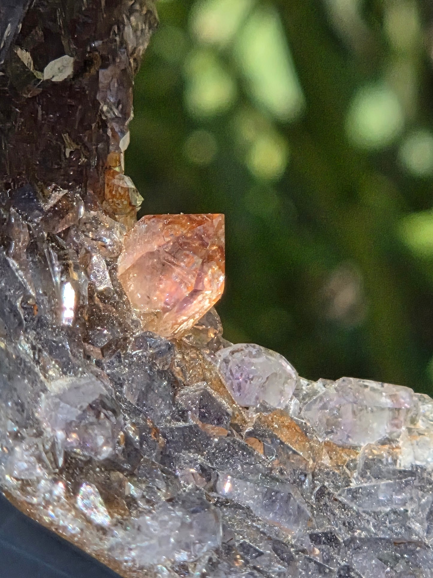 Amethyst Portal with Hematite Point